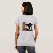T-shirt Trois Chats À L'Avant Et Au Dos (Dos entier)