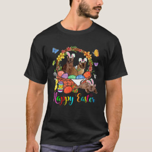 T-shirt Trois chats Birmans de Pâques dans un panier d'œuf