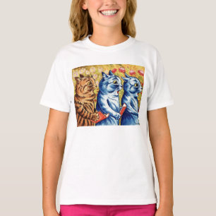 T-shirt Trois chats chantant par Louis Wain