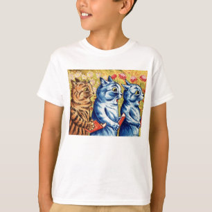 T-shirt Trois chats chantant par Louis Wain