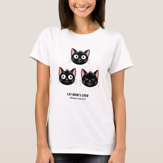 T-shirt Trois chats espiègles (Devant)