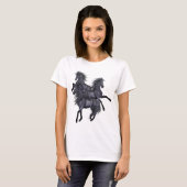 T-shirt Trois Chemises noires Sauvages (Devant entier)