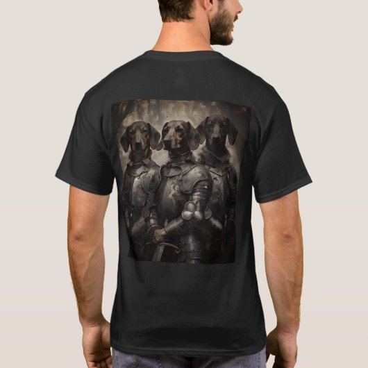 T-shirt "Trois Chevaliers de Chien Tee - Tournée de lutte (Dos)