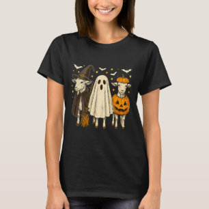 T-shirt Trois chèvres Halloween Cosplay Sorcière Boo Citro