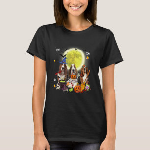 T-shirt Trois chiens bassets sorcière mummy effrayante Hal