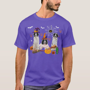 T-shirt Trois Chiens D'Atterrissage Sorcière Halloween mam