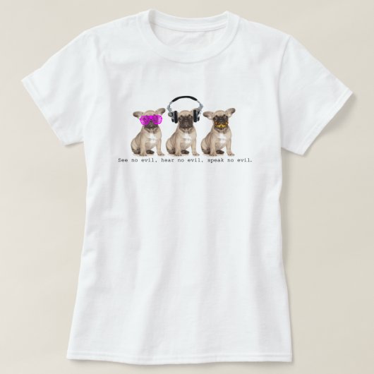 T-shirt Trois chiens sages de Taureau (Design devant)