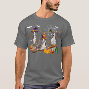 T-shirt Trois Chiens Whippet Sorcière Halloween maman Pum 