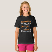 T-shirt Trois choses que vous ne manquez pas avec mon chie (Devant entier)