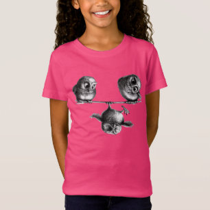 T-Shirt Trois chouettes et chouettes amusantes - liberté e
