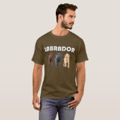 T-shirt trois couleurs labrador (Devant entier)