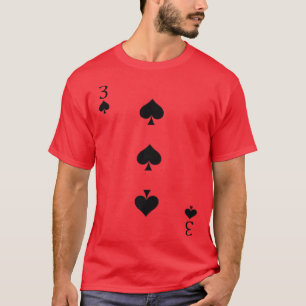 T-shirt Trois De Pique Drôle Costumes D'Halloween Facile P