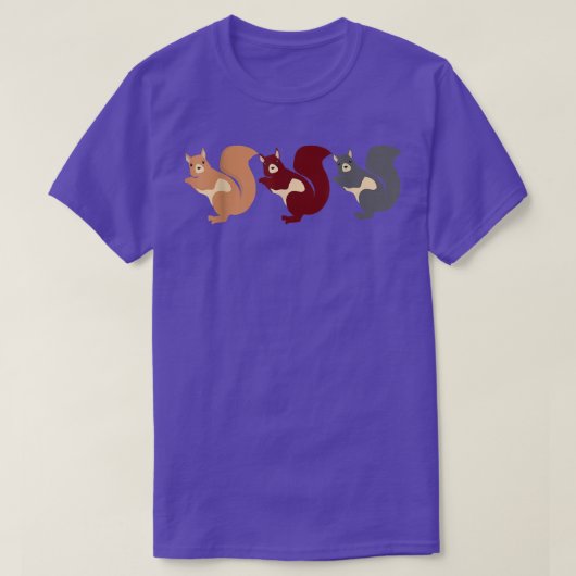 T-shirt Trois écureuils dansants (Design devant)