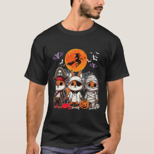 T-shirt Trois Écureuils Drôle Costume Pirate Boo Mummy Hal