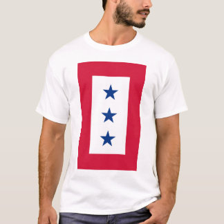 T-shirt trois-étoiles de bannière de service