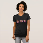 T-shirt Trois filles Emoji (Devant entier)