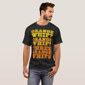 T-shirt Trois Fouets Orange Drôle (Devant entier)
