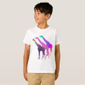 T-shirt Trois Giraffes Design 5 (Devant entier)