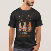 T-shirt Trois Gnomes Bon thanksgiving Automne Automne Pump (Devant)