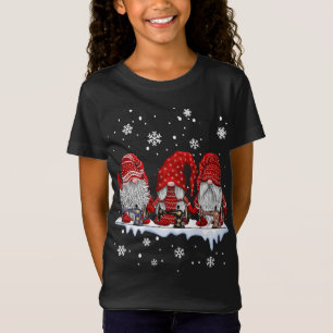 T-Shirt Trois gnomes coudre et coudre cadeau de Noël