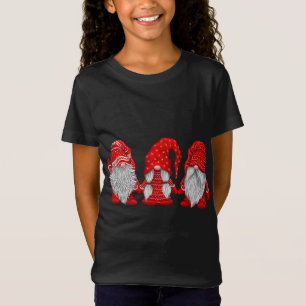 T-Shirt Trois gnomes en costume rouge Noël - Hanging Wi