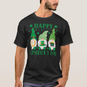 T-shirt Trois Gnomes Lucky Shamrock St Patrick's Day Irlan (Devant)