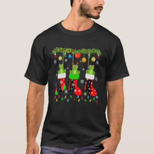 T-shirt Trois grenouilles dans le choeur de Noël drôle lai