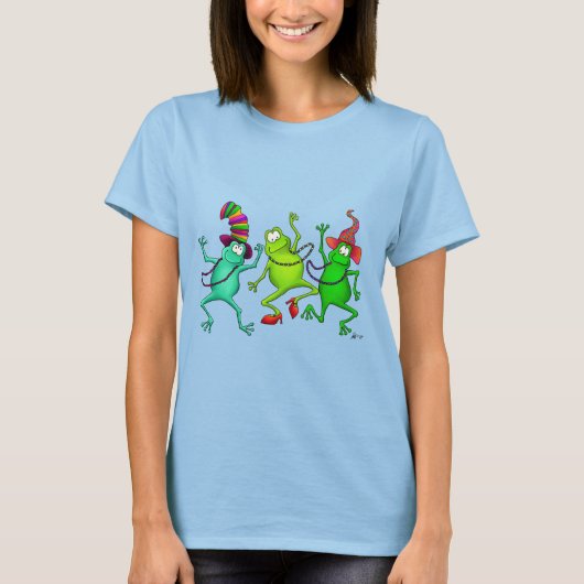 T-shirt Trois grenouilles dansantes (Devant)