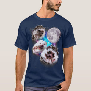 T-shirt Trois hérisses hurlent sur la lune