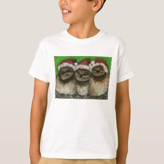 T-shirt Trois hirondelles chantant des chants de Noël