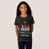 T-Shirt Trois hommes sages Gnomes de Noël (Devant entier)