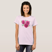 T-shirt Trois Jolies Roses (Devant entier)