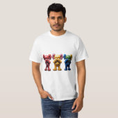 T-shirt Trois Kaws (Devant entier)