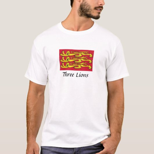 T-shirt Trois Lions d'Angleterre (Devant)