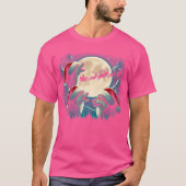 T-shirt Trois Loups hurlent sous la lune Noël Père Noël Wo (Devant)