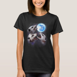 T-shirt Trois Lune Opossum Drôle 3 Loups Parodie Spa