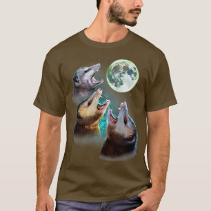 T-shirt Trois Lune Opposum Avec 3 Sommes D'Argent Et Debou