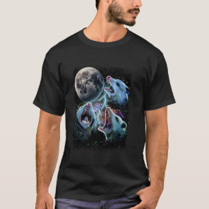 T-shirt Trois Lune Possum, 3 Lune Opossum Bizarre Mem