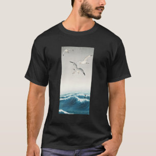 T-shirt Trois mouettes 1900 Ohara Koson Océan Japonais