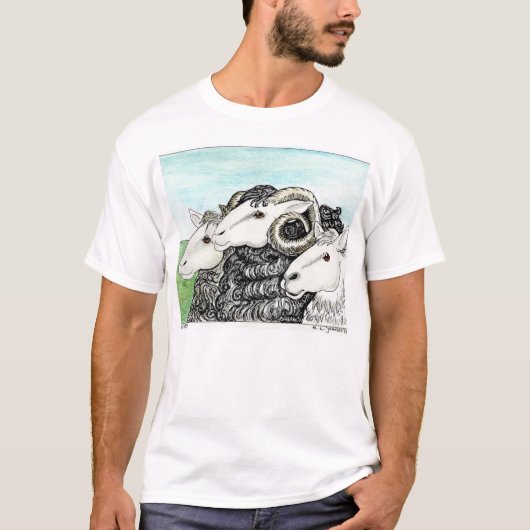 T-shirt Trois moutons (Devant)