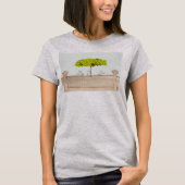 T-shirt Trois oiseaux sous la pluie (Devant)