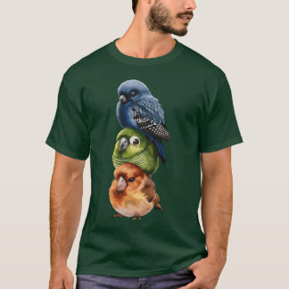 T-shirt Trois oiseaux Stackedogether amis