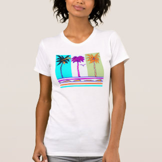 T-shirt Trois palmiers festifs