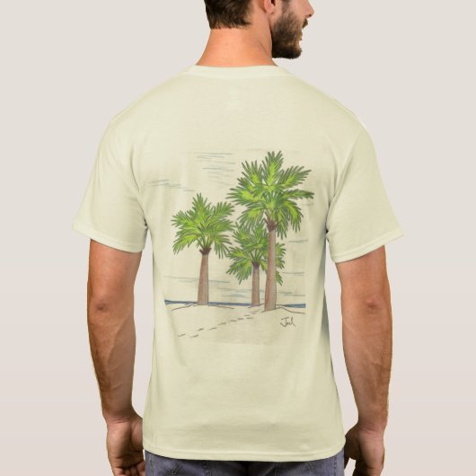 T-shirt TROIS PALMS (imprimé) (Dos)