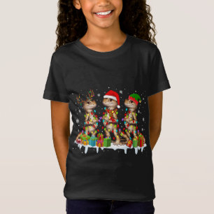 T-Shirt Trois Père Noël Reindeer Elf Porté Dragon Noël