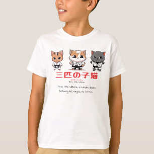 T-shirt Trois Petits Chatons Ninjas