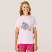 T-shirt Trois petits cochons avec leurs maisons (Devant entier)