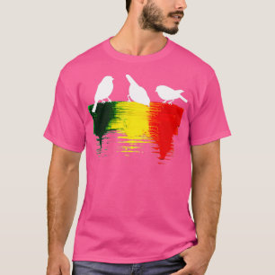 T-shirt Trois petits oiseaux aux couleurs de Rasta