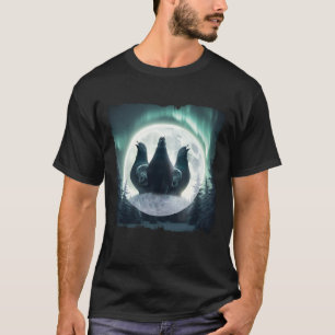T-shirt Trois Pigeons hurlent À La Lune Parodie 3 Wolf Mo