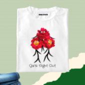 T-shirt Trois pivoines